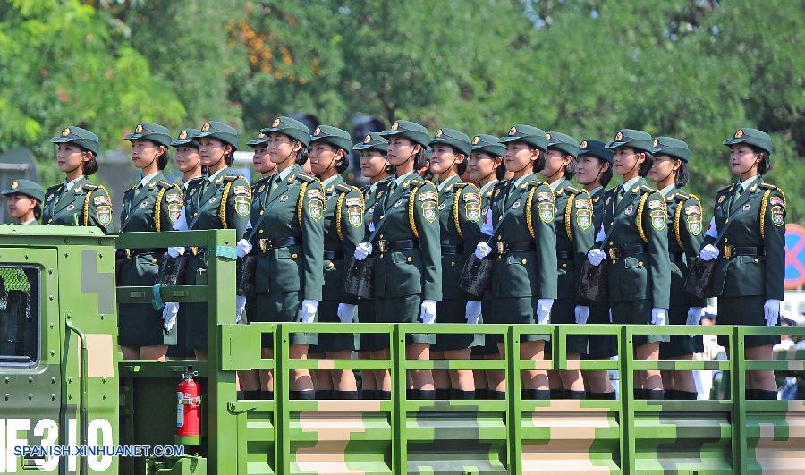 Tropas femeninas destacan en desfile del Día de la Victoria de China