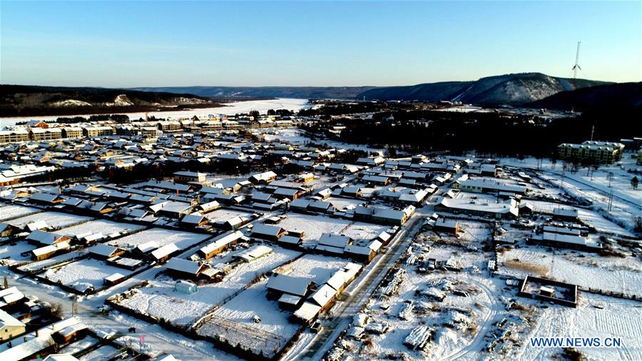 Aldea Beiji, ubicada en Mohe, provincia de Heilongjiang, China, 30 de enero del 2018. (Foto: Wang Kai)