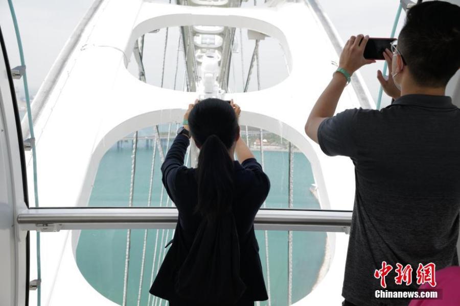 La majestuosa noria "Faro del área de la Bahía" abre al público en Shenzhen