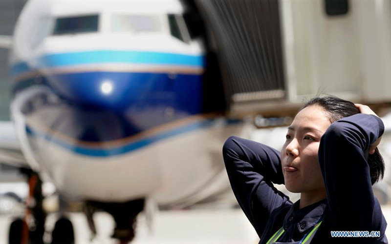 La joven mecánico de China Southern Airlines