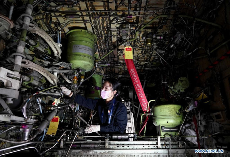 La joven mecánico de China Southern Airlines