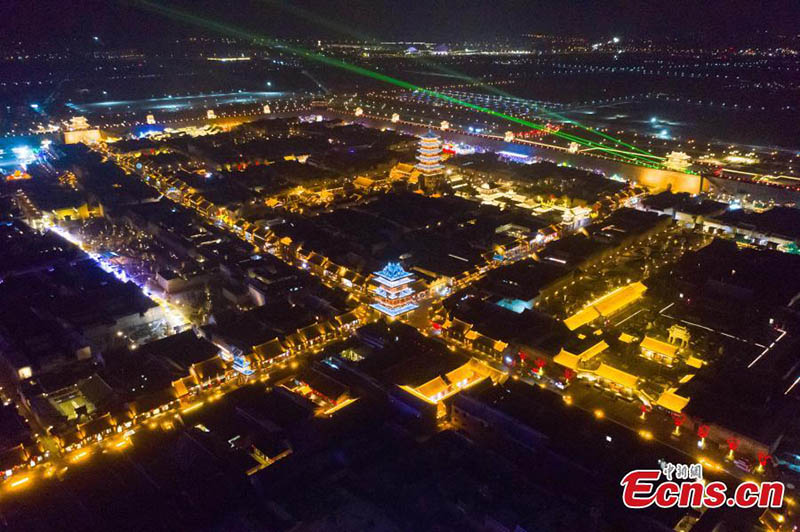 Un esplendoroso Taiyuan se ilumina para celebrar el a?o nuevo lunar