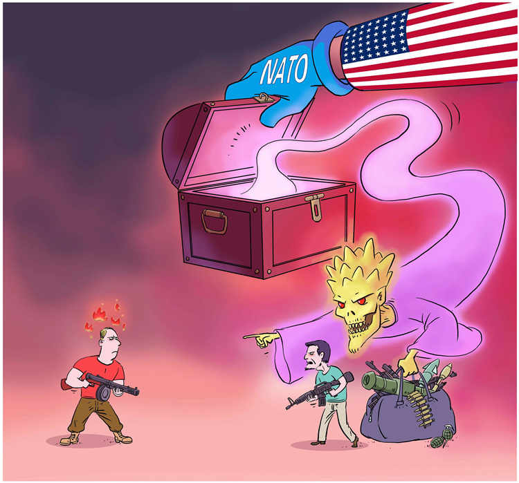 El papel de la OTAN después de la Guerra Fría: la mano negra que abre la 'caja de Pandora' en el conflicto Rusia-Ucrania