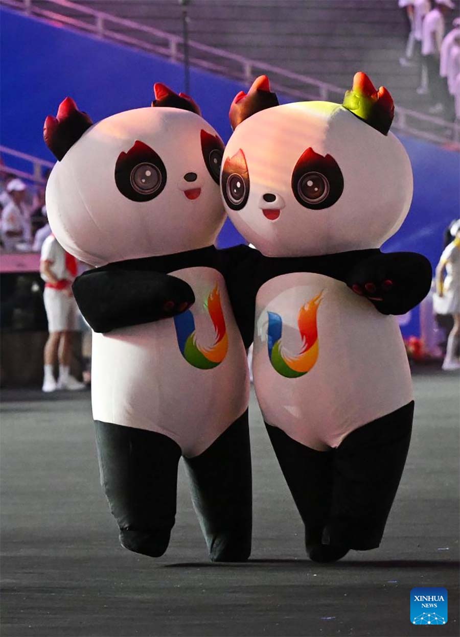 Ceremonia de apertura de la 31a edición de verano de los Juegos Mundiales Universitarios de la FISU en Chengdu