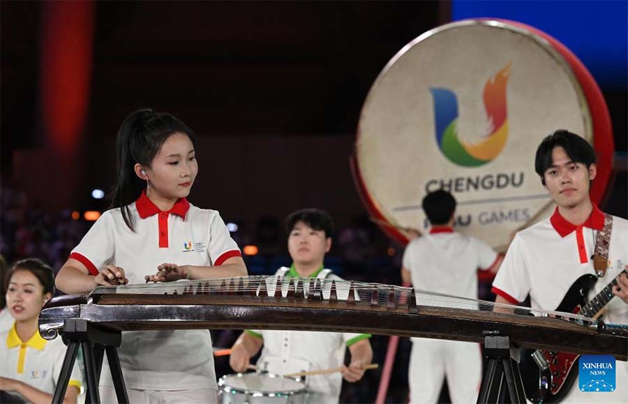 Ceremonia de apertura de la 31a edición de verano de los Juegos Mundiales Universitarios de la FISU en Chengdu