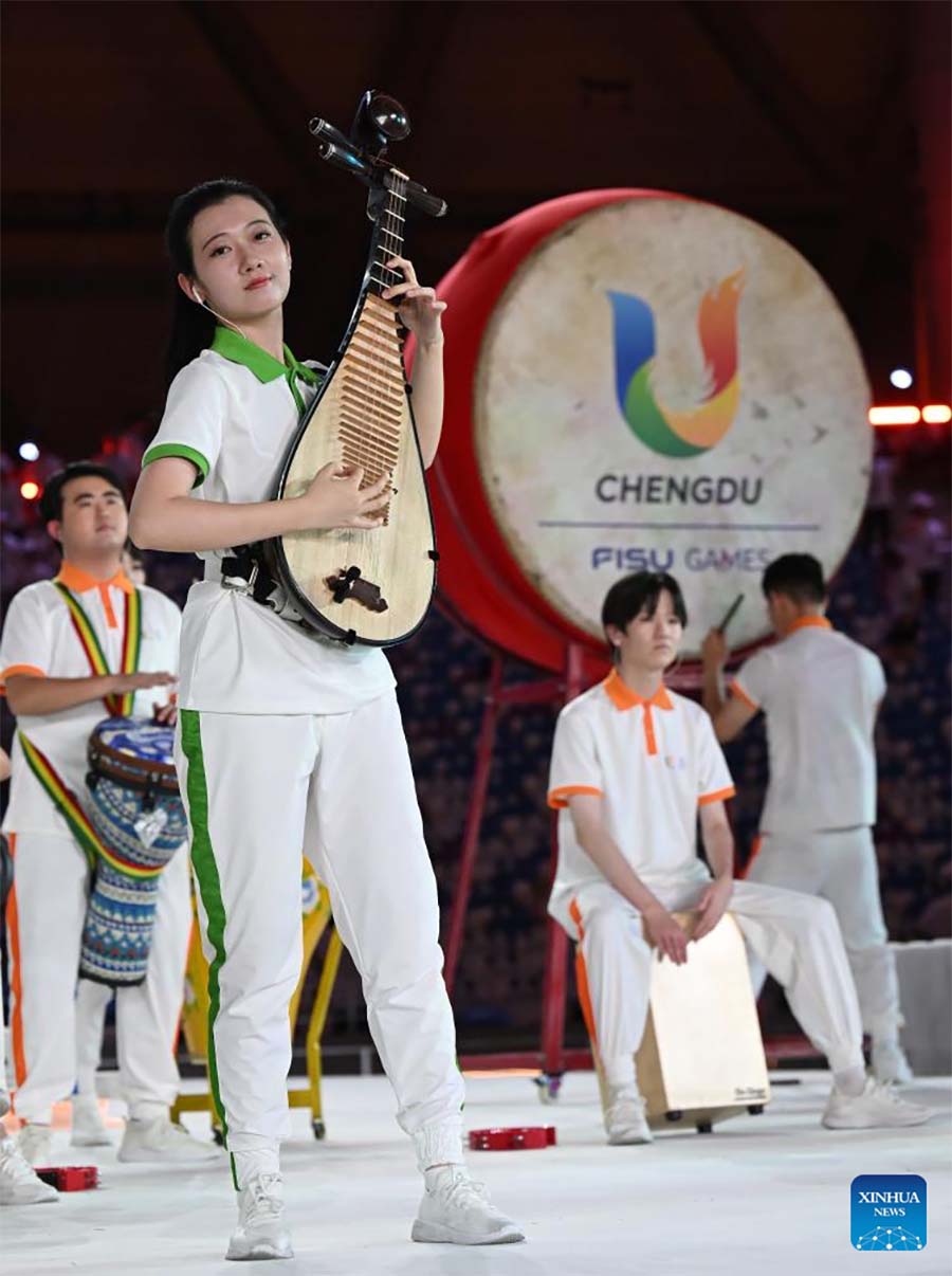Ceremonia de apertura de la 31a edición de verano de los Juegos Mundiales Universitarios de la FISU en Chengdu