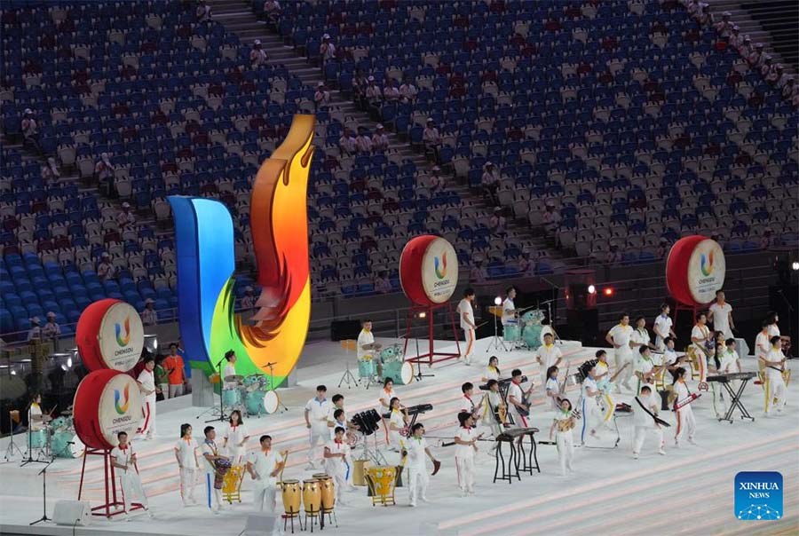 Ceremonia de apertura de la 31a edición de verano de los Juegos Mundiales Universitarios de la FISU en Chengdu