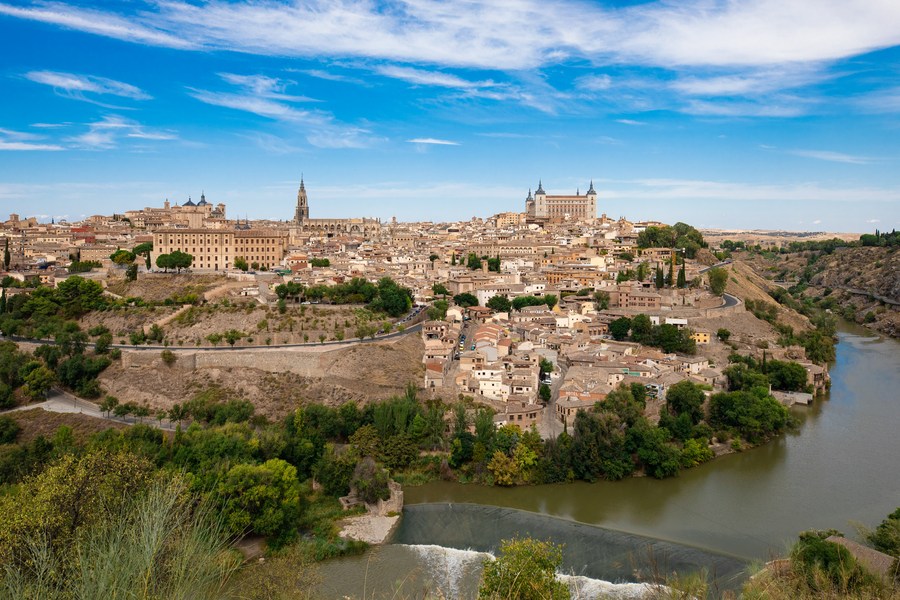 Imagen del 22 de septiembre de 2020 de la ciudad de Toledo, Espa?a. (Xinhua/Meng Dingbo)