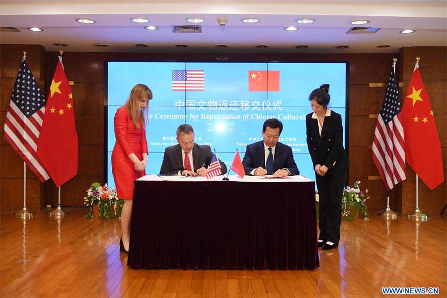 EEUU devuelve a China 38 objetos culturales