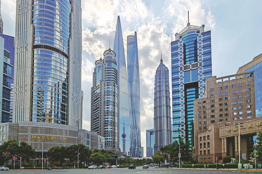 Nueva área de Pudong de Shanghai. [Foto: Wang Gang/China Daily]