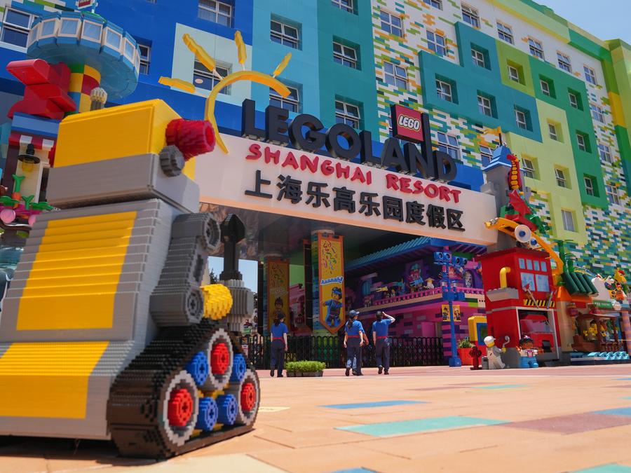 Vista de LEGOLAND Shanghai Resort en Shanghai, en el este de China, el 3 de julio de 2025. (Xinhua/Ding Ting)